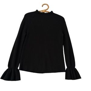 Banana Republic | Ruffle Sleeve Ribbed Knit‎ Sweater Size S